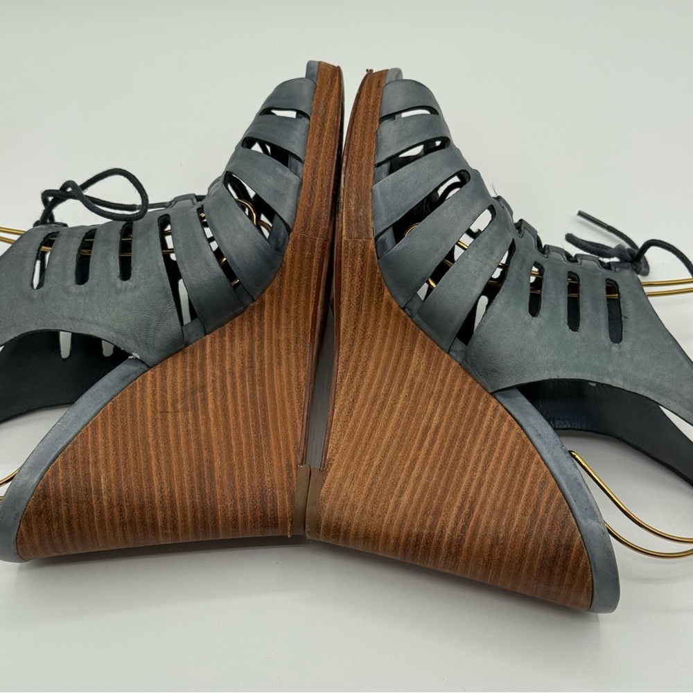 Cole Haan Nike Air Skye Lace Up Strappy Gladiator Wedge Size 10B - Picture 9 of 15